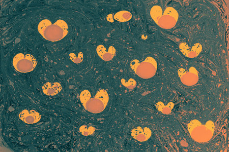 Ebru marble effect pattern design for printの写真素材