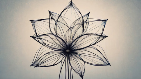 Futuristic creative lowerillustration  as science and beauty innovation concept style.  AI generated image, aiの素材
