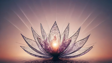 Futuristic creative lowerillustration  as science and beauty innovation concept style.  AI generated image, aiの素材