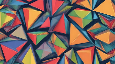 Abstract geometric background. Abstract Modern geometric Backgrounds. Abstract  Backgrounds design. AI generated imageの素材