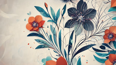 Futuristic creative lowerillustration  as science and beauty innovation concept style.  AI generated image, aiの素材