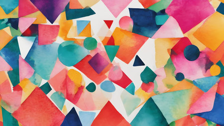 Abstract geometric background. Abstract Modern geometric Backgrounds. Abstract  Backgrounds design. AI generated imageの素材