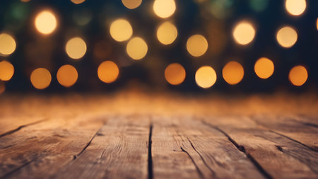 Artifical Intelligence generated bokeh abstract light background. Festive Background With Bokeh And Bright Golden Lights.  AI generated image, aiの素材
