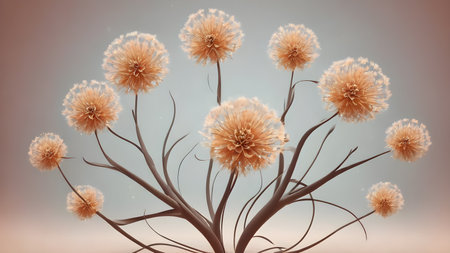 Futuristic creative lowerillustration  as science and beauty innovation concept style.  AI generated image, aiの素材