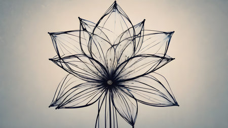 Futuristic creative lowerillustration  as science and beauty innovation concept style.  AI generated image, aiの素材