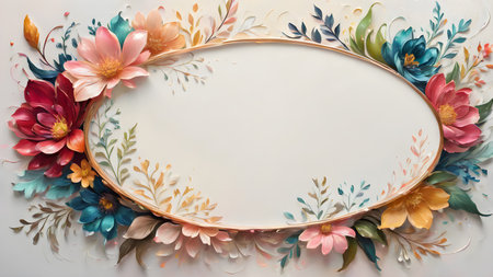 Blank picture frame template. Trendy blank  frame template for art, photos and painting.  AI generated image, aiの素材