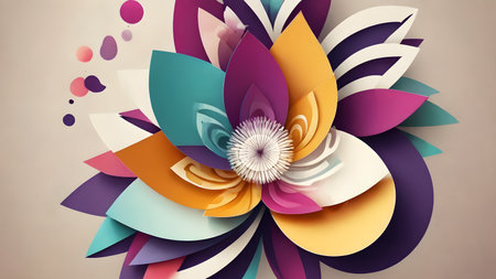 Futuristic creative lowerillustration  as science and beauty innovation concept style.  AI generated image, aiの素材
