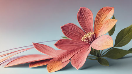 Futuristic creative lowerillustration  as science and beauty innovation concept style.  AI generated image, aiの素材