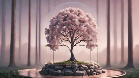 Futuristic creative abstract  flower illustration as beauty innovation concept. AI generated image, ai
Futuristic creative lowerillustration  as science and beauty innovation concept style.  AI generated image, aiの素材
