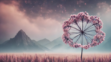 Futuristic creative abstract  flower illustration as beauty innovation concept. AI generated image, ai
Futuristic creative lowerillustration  as science and beauty innovation concept style.  AI generated image, aiの素材