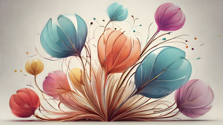 Futuristic creative lowerillustration  as science and beauty innovation concept style.  AI generated image, aiの素材
