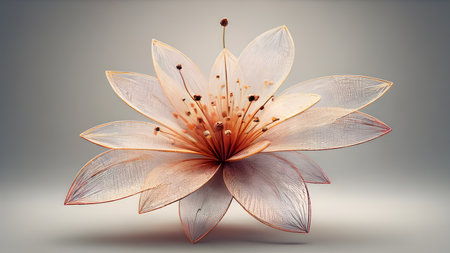Futuristic creative lowerillustration  as science and beauty innovation concept style.  AI generated image, aiの素材