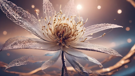 Futuristic creative lowerillustration  as science and beauty innovation concept style.  AI generated image, aiの素材