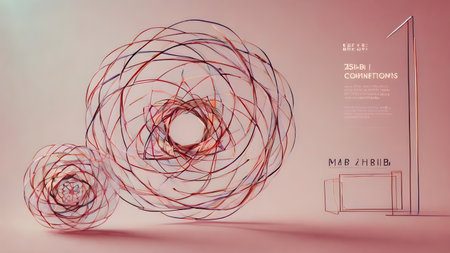 Abstract polygonal flower wireframe with mesh net dots lines and connections . Futuristic creative polygonal flower as science and beauty innovation concept..  AI generated image, aiの素材