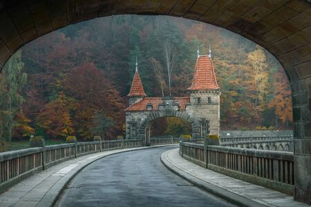 Czech Republic, The old Les Kralove dam in Dvur Kralove nad Labem.