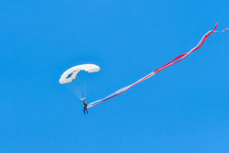Leszno, Poland - June, 19, 2021: The Sky Magic aerobatic team performed at the Antidotum Airshow Leszno.のeditorial素材