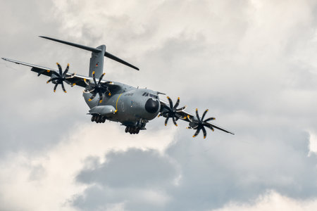 NATO DAYS, OSTRAVA, Czech republic-September, 18,2021: Airbus A-400M Atlas German Air Force at...