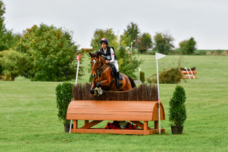 Strzegom October Festival, Morawa, Poland - October, 17, 2021: Polish competitor Michal Hycki on...