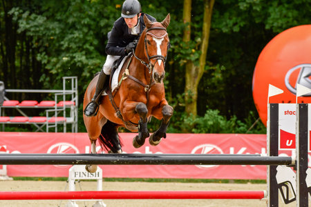 Strzegom October Festival, Morawa, Poland - October, 17, 2021: British competitor James Sommerville...