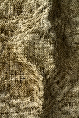 Texture of old hemp bag used for bulk transportationの写真素材