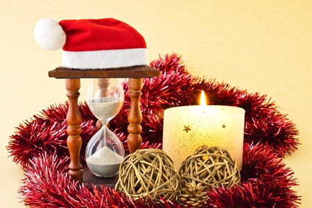Arranged scene with reasons for New Year decorations