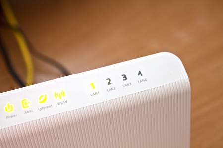 ADSL modem for home access to the global network