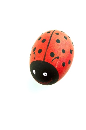 Hand painted colorful decorated eggs for Easterの写真素材