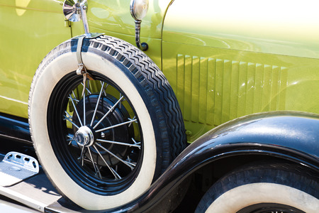 Detail of a classic vintage car