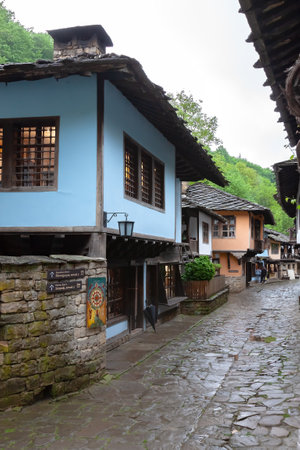 ETAR, GABROVO, BULGARIA- May 29, 2023: Ethnographic complex with preserved old crafts village Etar (Etara) near the town of Gabrovo, Bulgariaのeditorial素材