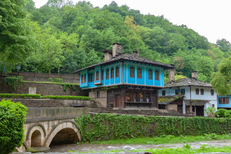 ETAR, GABROVO, BULGARIA- May 29, 2023: Ethnographic complex with preserved old crafts village Etar (Etara) near the town of Gabrovo, Bulgariaのeditorial素材