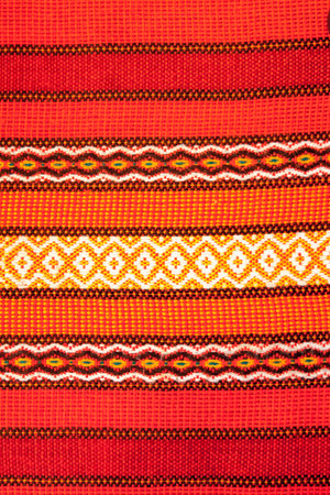 Detail of woven cotton fabric.