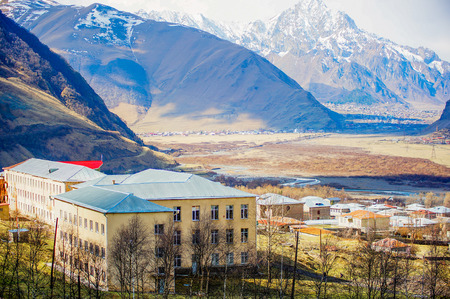 Beautiful View of Caucasus Mountains,Georgiaの写真素材