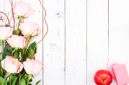 Spa in Rose Pink Conceptの写真素材