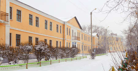 winter city landscapeの写真素材