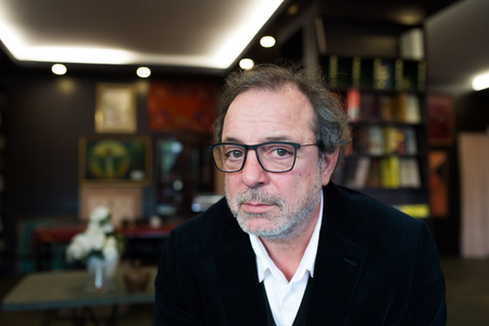 ISTANBUL, TURKEY - NOVEMBER 12: Turkish film director and producer Semih Kaplanoglu Portrait on November 12, 2017 in Istanbul, Turkeyのeditorial素材