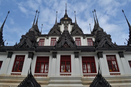 buddhist temple in bangkokの写真素材