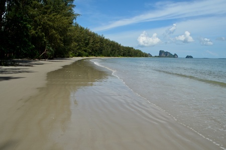 sandy beach in Thailandの写真素材