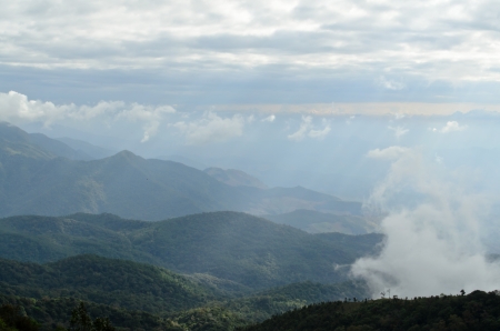 mountain in Chiang Mia, Thailandの写真素材