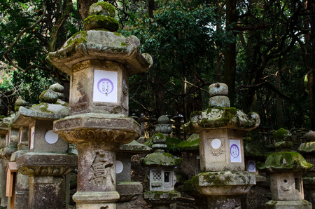 Stone lanterns in Naraのeditorial素材