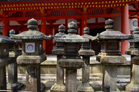 Stone lanterns in Naraのeditorial素材