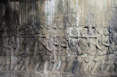 sculpture of parade at Bayonの写真素材
