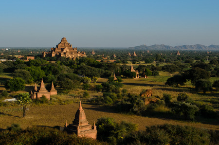Dhammayangyi Temple at Bagan, Myanmarの写真素材