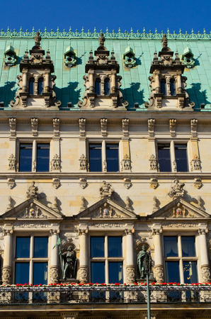 Hamburg Rathausの写真素材