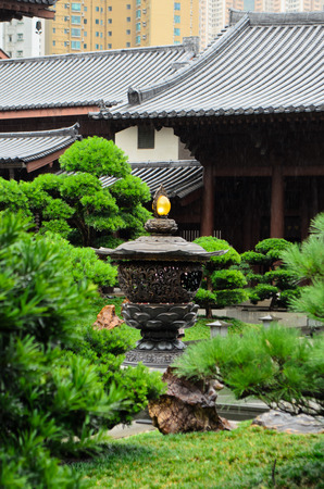 Chi Lin temple, Hong Kongの写真素材