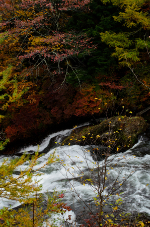 Ryuzu waterfallの写真素材