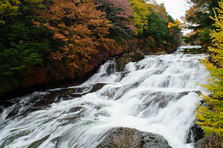 Ryuzu waterfallの写真素材