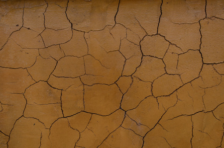 cracked clay wall