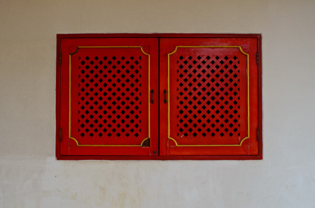 red windowの写真素材