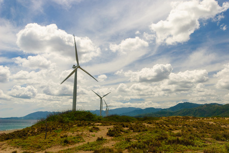 Windmills as Ilocos Norte Philippines.
