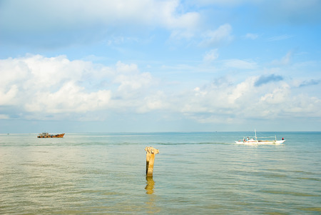 Morning at Tagda Pier, Hinigaran, Negros Occidental, Philippines.の写真素材